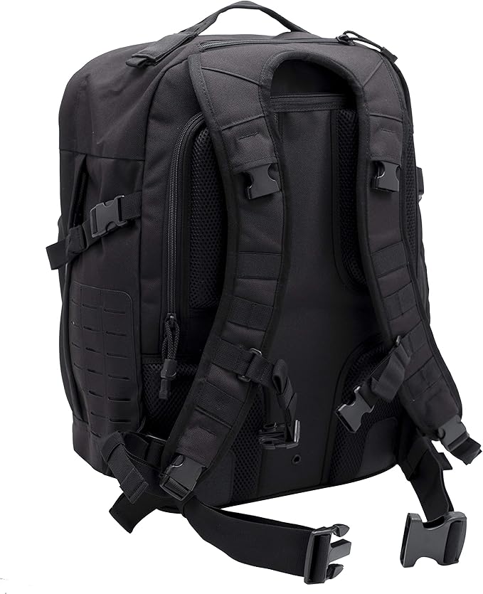 LAPG Atlas 24 Hour Tactical Backpack for Men &amp Women Large Hiking Camping Bug Out Backpack Combat Survival Gear Bag Black
