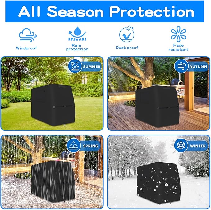 Waterproof Engine Welder Generator Cover-Heavy Duty 600D Oxford for Ranger GXT Series WelderAll Weather Protection Black