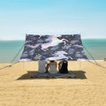 ALAZA Unicorn Grass Pattern Beach Tent Sun Shelter Portable Canopy Sunshade for Outdoor Camping Picnics Backyard Fun 10x9 ft