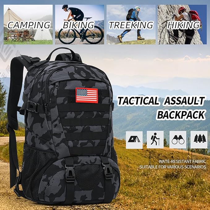 Camo Backpack for boys Teen Boys Backpacks for School Camo Bookbag for kidSmall Tactica Backpack for outdoor 30L