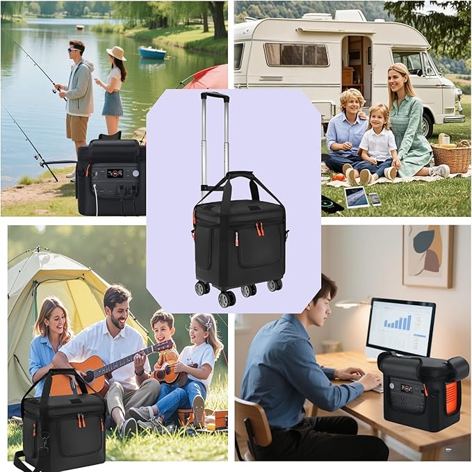 Carrying Case Compatible with jackery 1000 v2Generator Covers with Wheels and Pull Rods Compatible with jackery portable power stationCarrying Bag Compatible with Jackery Explorer 1000 V2 ﻿