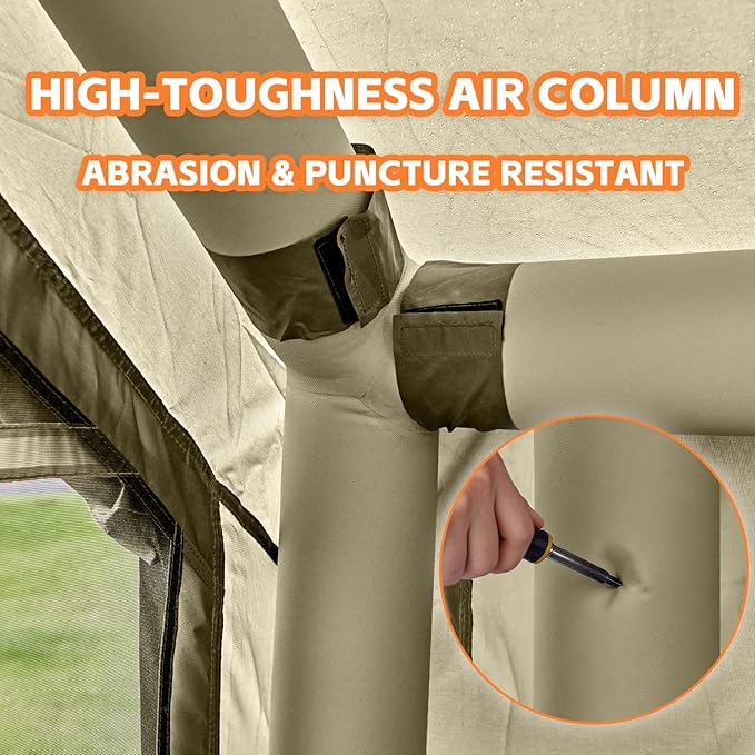 Inflatable Tents for CampingEasy Blow Up Tent with Hand Pump4 Seasons Waterproof Air Inflatable Camping Tent House for Family Weekend Camping