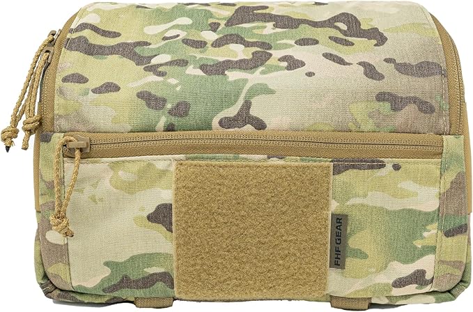 FHF Gear Lumbar Pack – MOLLE-Compatible Hip Belt Storage Pouch for Hunting Tactical &amp Fishing Gear with Zippered Pockets