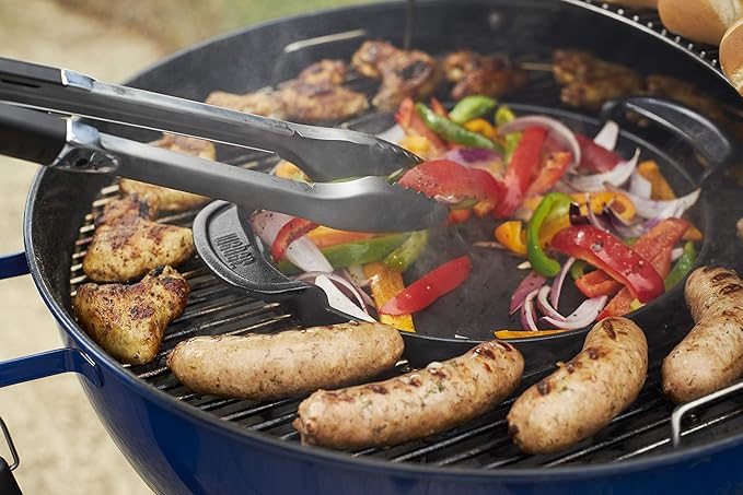 Weber Master-Touch Charcoal Grill 22-Inch Deep Ocean Blue – Premium Outdoor BBQ Grill with Tuck-Away Lid Holder &amp One‑Touch™ Cleaning System Porcelain‑Enameled Kettle