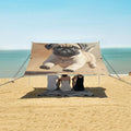 ALAZA Running Puppy Pug Dog Beach Tent Sun Shelter Portable Canopy Sunshade for Outdoor Camping Picnics Backyard Fun 10x9 ft