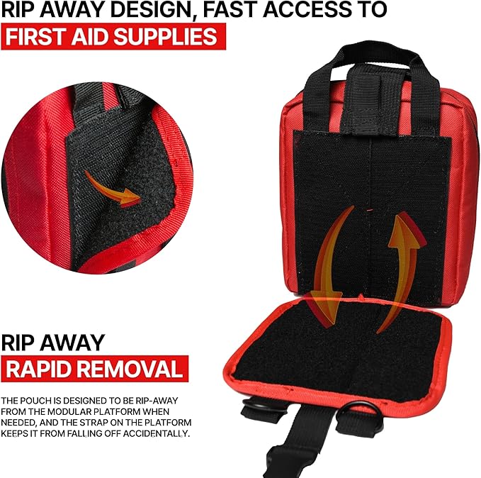 Orca Tactical MOLLE Rip Away EMT First Aid IFAK Pouch Medical Empty Bag