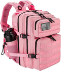 25L Small Tactical Hiking Backpack for Women Training Gym Fitness Bag Outdoor Camping Backpacks Travel Waterproof (Pink)