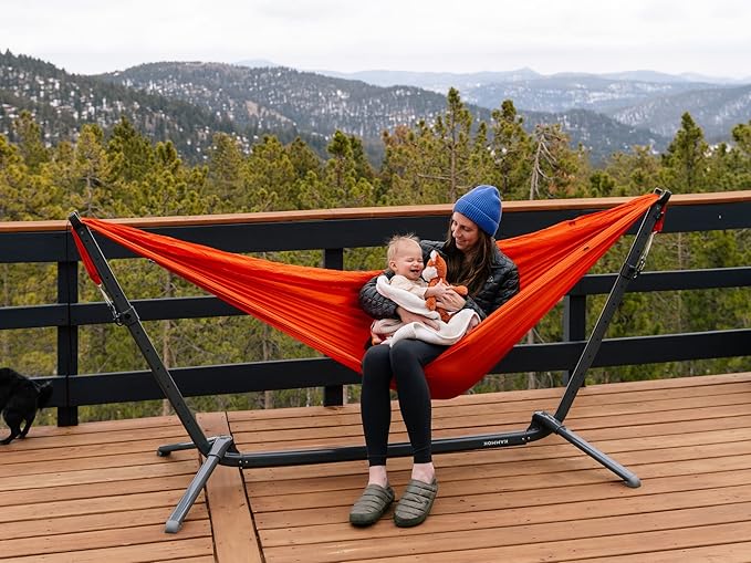 Kammok: Swiftlet Portable Hammock Stand | Lightweight 15lbs Easy Fast Setup Chair Mode. (Carry Bag with Straps. Made for Home-to-Travel Camping Park Backyard) *Hammock Sold Separately*