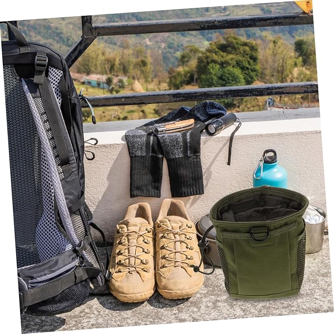 balacoo 3pcs Tool Pouch Drawstring Storage Bag for Camping Hiking Canvas Outdoor Storage Bag for Organizing Gear for Accessories Essentials