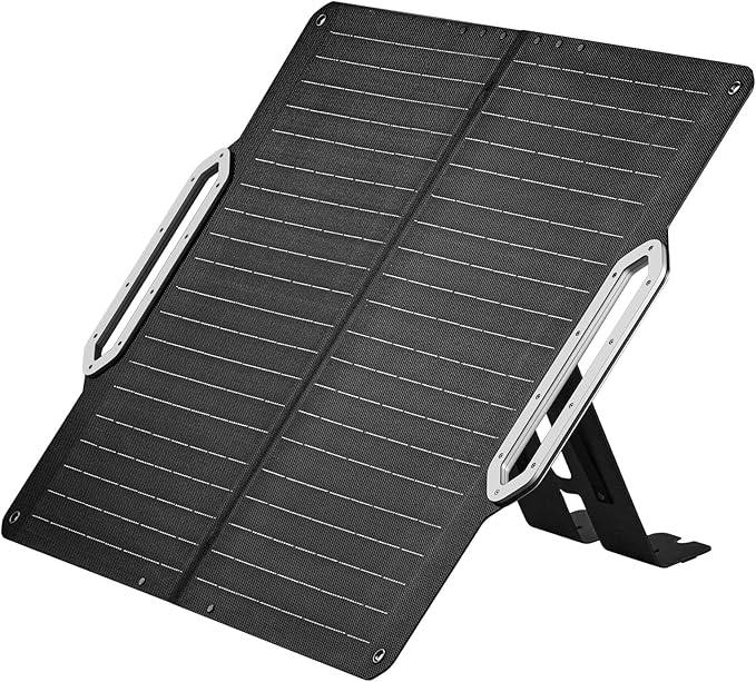 ICECO SP80 Portable Solar Panels 80W High-Efficiency Monocrystalline Solar Panel Foldable Solar Charger with Adjustable Kickstand Waterproof IP67 for Outdoor Camping RV and Emergency Backup
