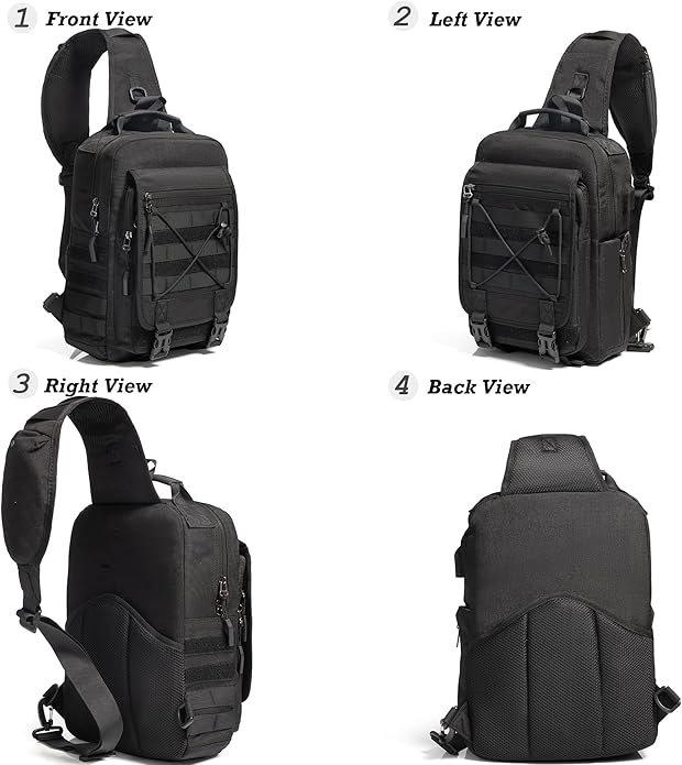 NICGID Tactical Military Backpack Daypack Molle Army Assault Pack Bug Out Bag Travel Fishing Hiking Trekking Rucksack