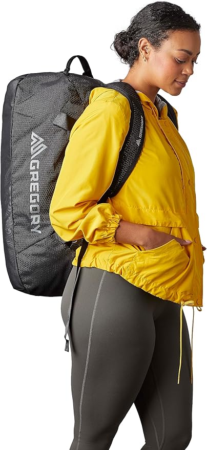 Gregory Supply 65L Adventure Travel/Gear Organization Duffel Bag Tuckable Backpack Straps Packable Water-Repellent Pelican Blue