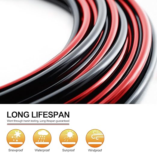 10 Gauge Wire - iGreely Solar Panel Wire 100Ft Black &amp 100Ft Red 10AWG(6mm²) Tinned Copper UV Resistant Cable for Solar Panel MPPT Controller Boat Marine Automotive RV Outdoor