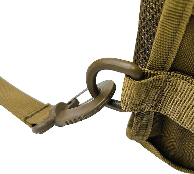 Silfrae Tactical Sling Bag Military Single Shoulder Backpack Chest Bag Range Bags (Sand)