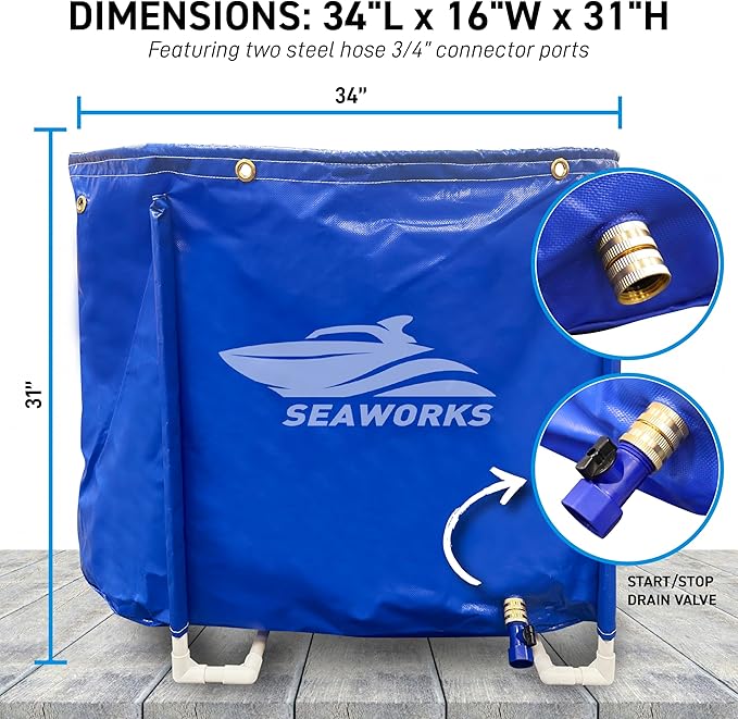 Outboard Motor Flushing Bag for Marine Engines &amp Sterndrives