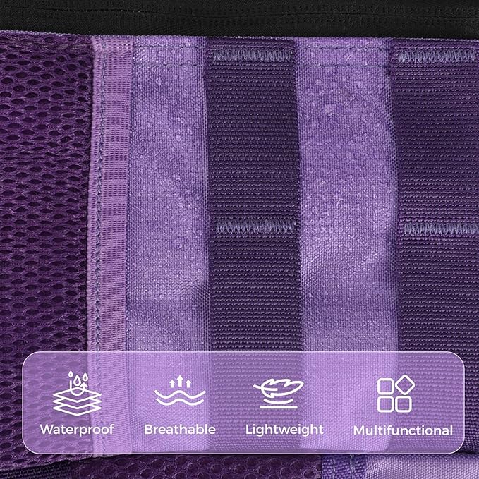9L Mini Tactical Backpack for Men WomenSmall Military Tactical Backpack for SportGymHikingTravelCamping (Purple)