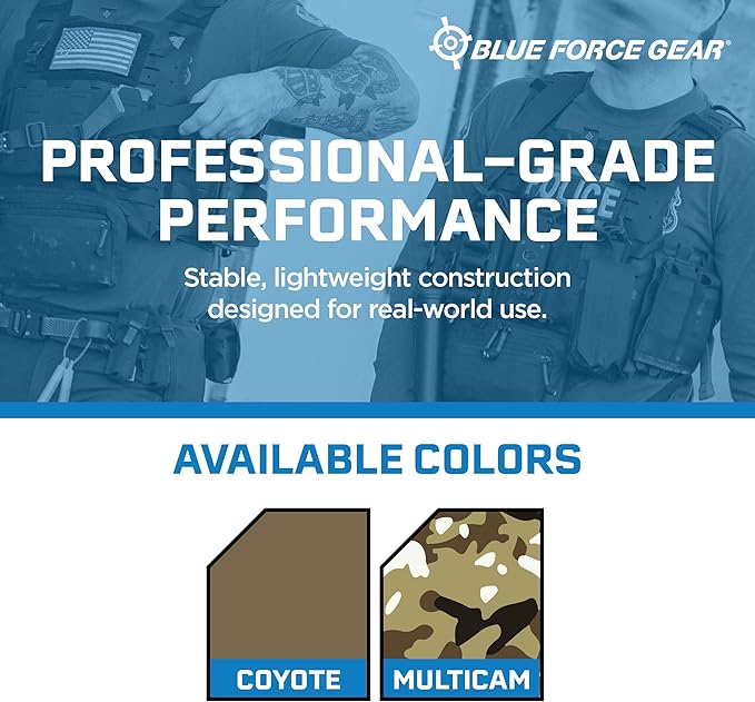 Blue Force Gear MOLLE Dump Pouch - Multipurpose Compact Utility Drop Bag - 3 L x 3 W x 3.5 H