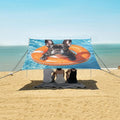 ALAZA French Bulldog Life Buoy in Pool Beach Tent Sun Shelter Portable Canopy Sunshade for Outdoor Camping Picnics Backyard Fun 10x9 ft