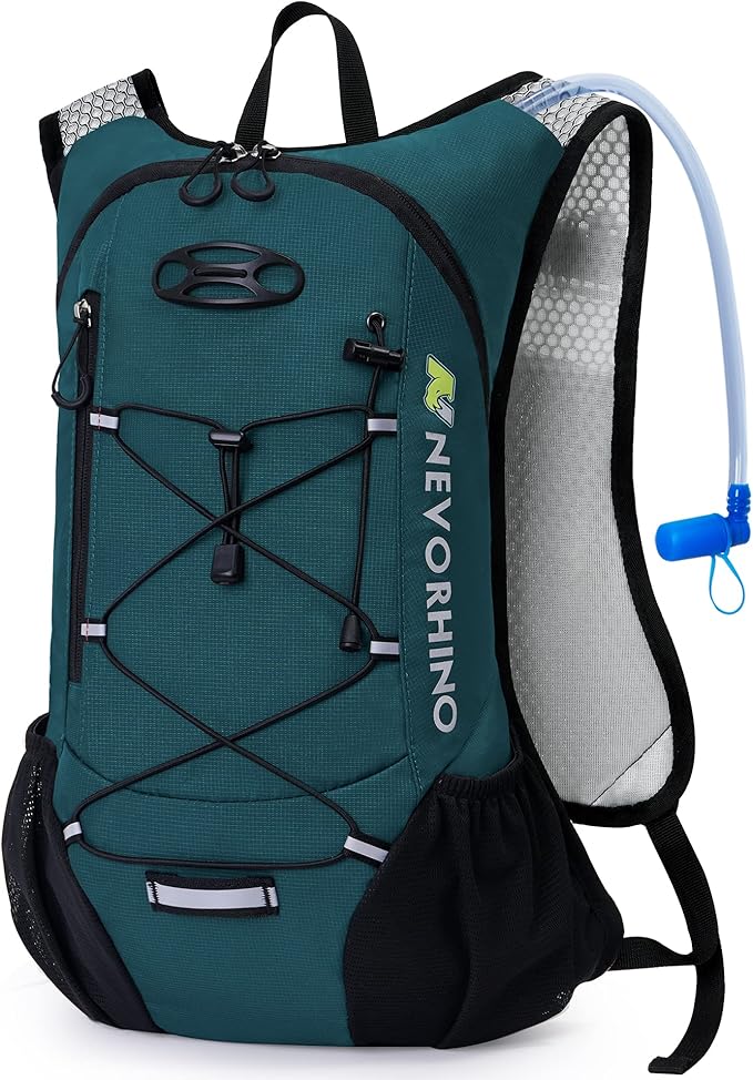 Lightweight Hydration Backpack Running Backpack with 2L Water Bladder Hydro Water Daypack for Cycling Hiking Rave for Men Women