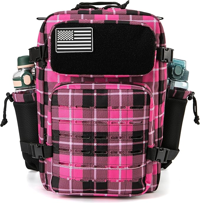 QT&ampQY 25L/45L Military Tactical Backpack For Men Molle Daypack 3 Day Bug Out Bag Hiking Rucksack With Bottle Holder