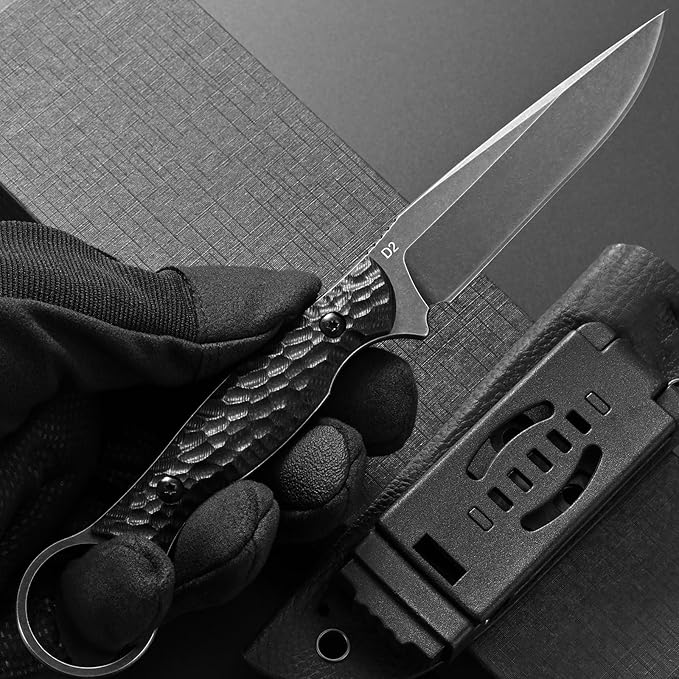 Gtkii GTK344 Fixed Blade Knife D2 Steel Blade Full Tang G10 Handle Small EDC Tool Fix Knifes for Camping Survival Outdoor