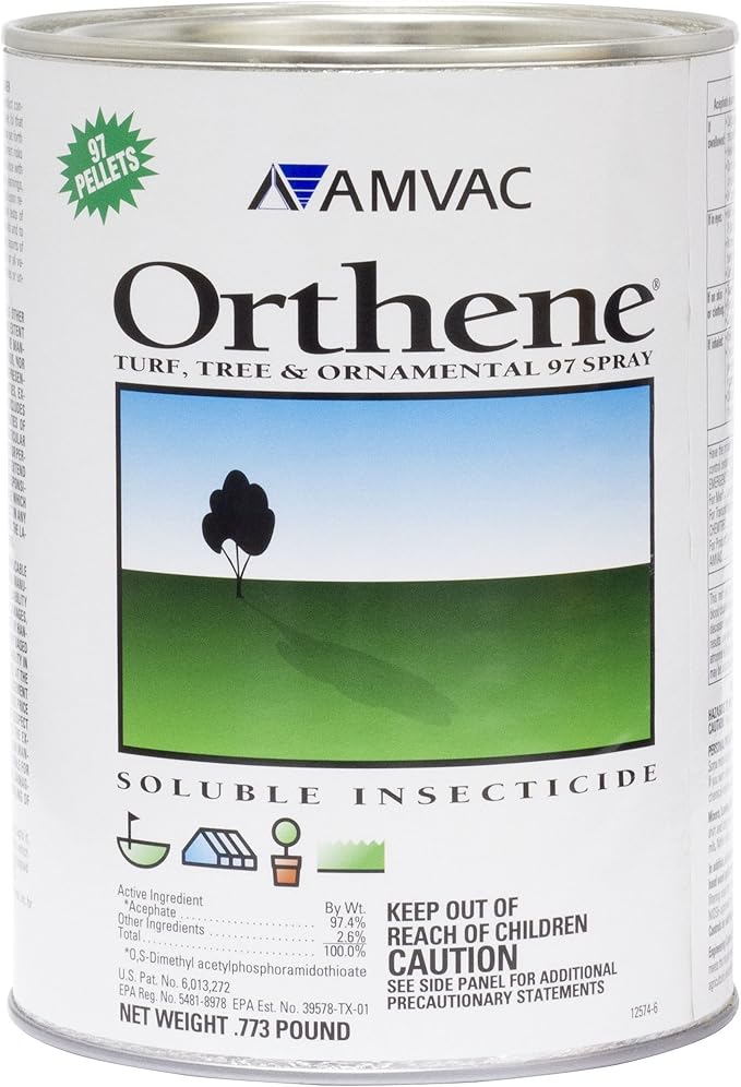 Orthene 97.4% Acephate 0.773lb Systemic Insecticide + Southern Ag Sticker Spreader 16oz Adjuvant Bundle