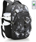 Swissdigital Laptop Backpack with USB Charging Port Travel Backpack Fits 15.6 inches Computer 31L Backpack for Men Starry Sky | SD803-98