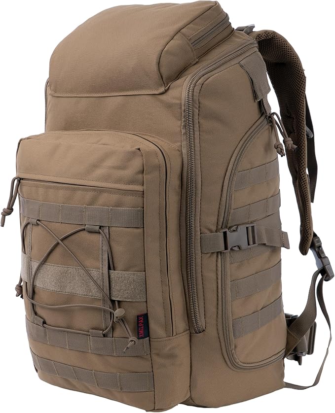 35L Tactical Backpack Military Rucksack MOLLE Quick-Access Flap EDC Pack for Hiking Camping Travel Work Bugout Emergency