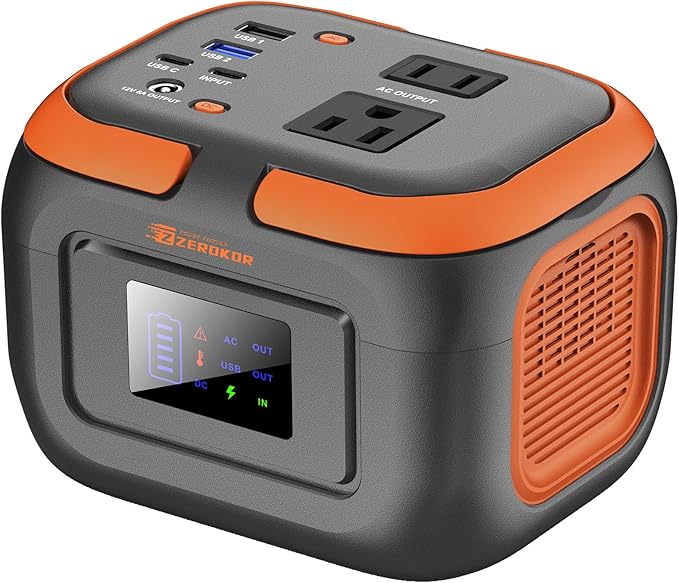 Portable Power Station 120W Power Bank with AC Outlet Portable Generator 97.6Wh External Battery Power Pack with USB C Input for Camping Home Van Life Adventure Backup