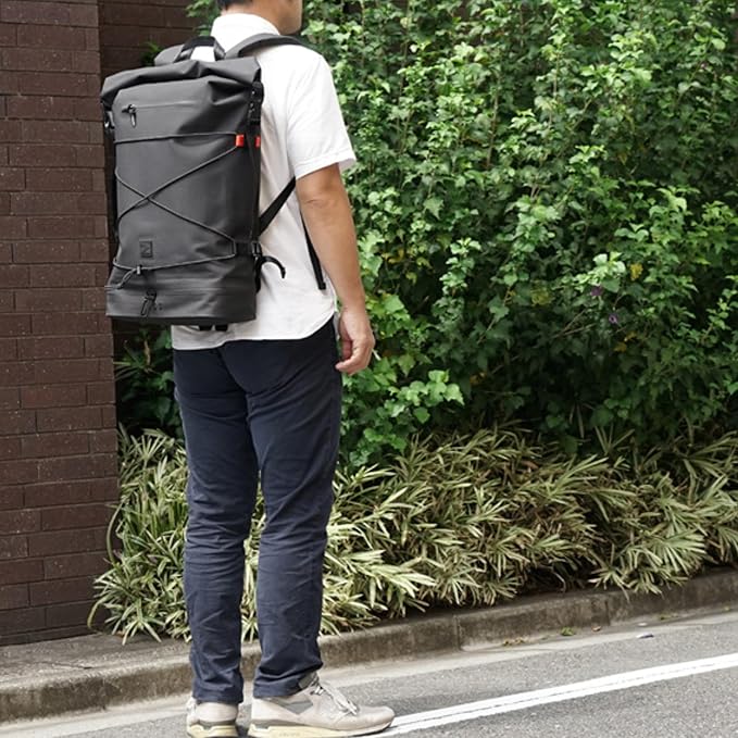 Spin Bag Durable Travel Waterproof Backpack for Men and Women Carry On Bag for Sports Work and Travel with Laptop Sleeve Shoe Compartment and Tactical Features 30 Liter Grey