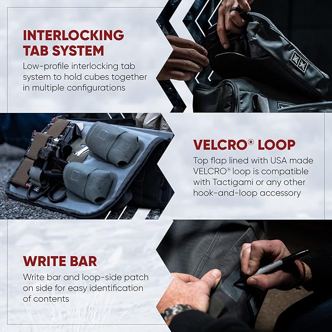 Vertx VTAC Stackable Storage Cube Car Tactical Gear Carry Bag Organizer Ammo Mag EDC Storage Travel Carrying Containers