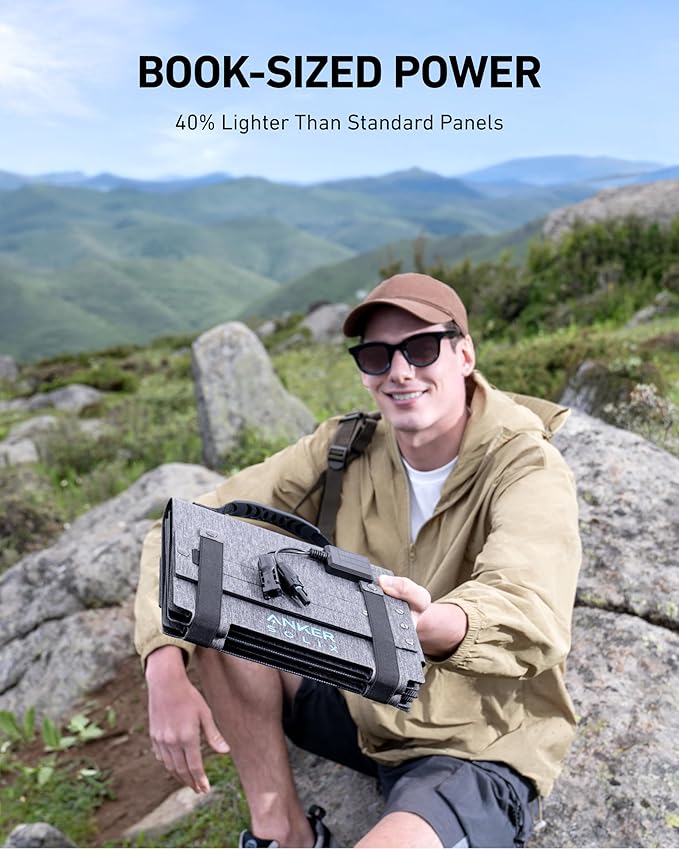 Anker SOLIX C200X Portable Power Station with 60W Solar Panel 230.4Wh LiFePO4 Battery 300W (600W Surge) Solar Generator 140W Two-Way Fast Charging For Outdoor Camping Traveling and Emergencies
