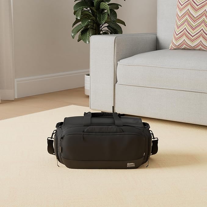 Mission Darkness Disconnect Faraday Duffel Bag + 4 Detachable Faraday Pockets // Military-Grade RF Shielding for Large Electronics &amp Mobile Devices // Travel Protection Signal Isolation Data Priva