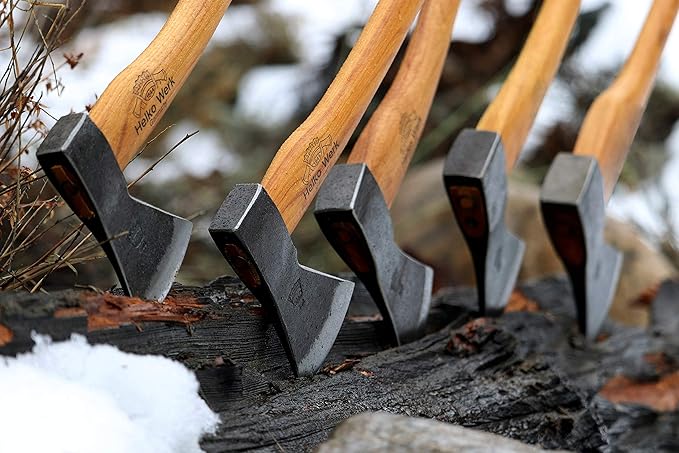 1844 Helko Werk Germany Traditional Bavarian Woodworker - Made in Germany Heavy Duty Felling and Cutting Axe Large German Forest Axe - Head 3.5 lbs Handle 31 in. (Bavarian) #13566