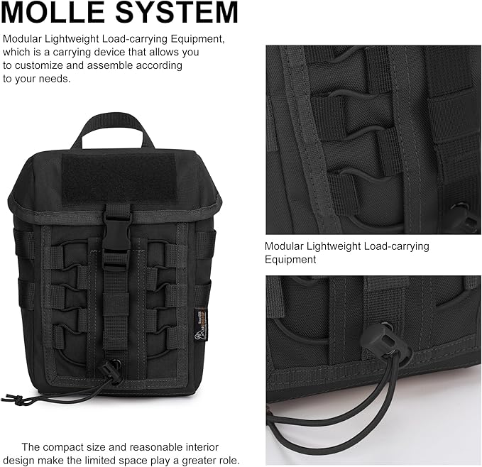 Mardingtop 60L Hiking Backpack+ Molle Tactical Utility Pouch