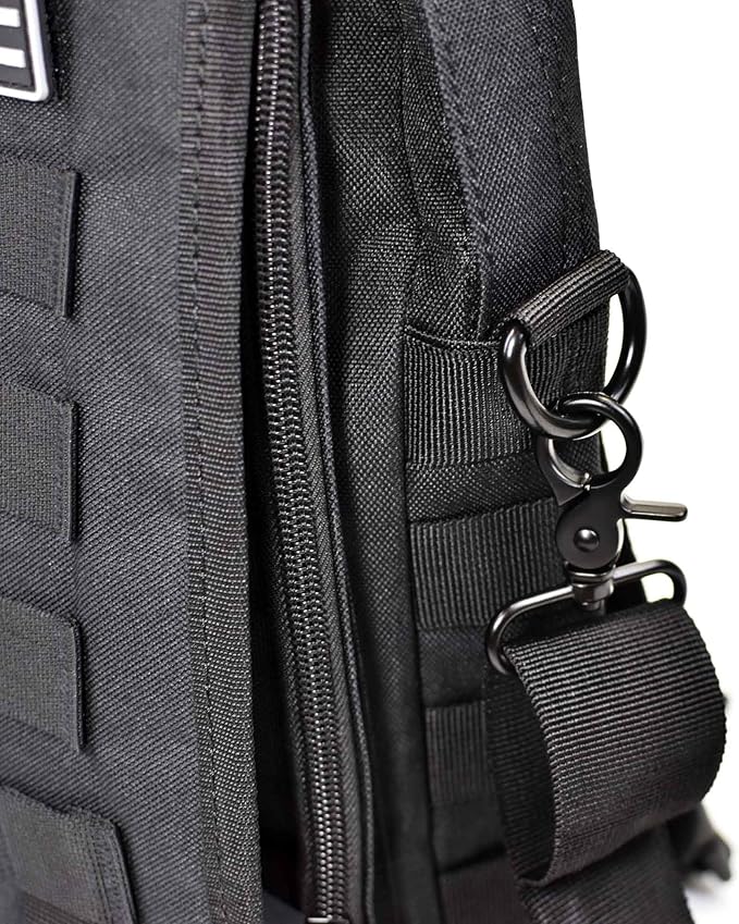 TORCH MOLLE Urban Commuter Backpack Laptop Bag Rucksack for Hiking Cycling Crossfit Light Rucking EDC Gear V2 (Black)