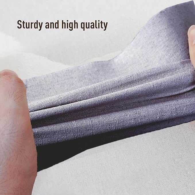 3-Pack Collapsible Storage Bins with Lids Linen Fabric Foldable Storage Boxes Cube Closet Organization for Clothes Blankets Books Gray