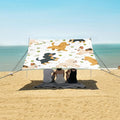 ALAZA Dog Tennis Grass Pattern Beach Tent Sun Shelter Portable Canopy Sunshade for Outdoor Camping Picnics Backyard Fun 10x9 ft