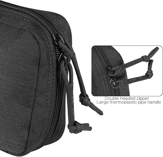 Ifak Pouch-Rapid Deployment Tactical MOLLE Trauma Kit Pouches Quick Release Tear-Off Medical First Aid Kit Organiser with Red Immediate Identify for Emergency Surviva.