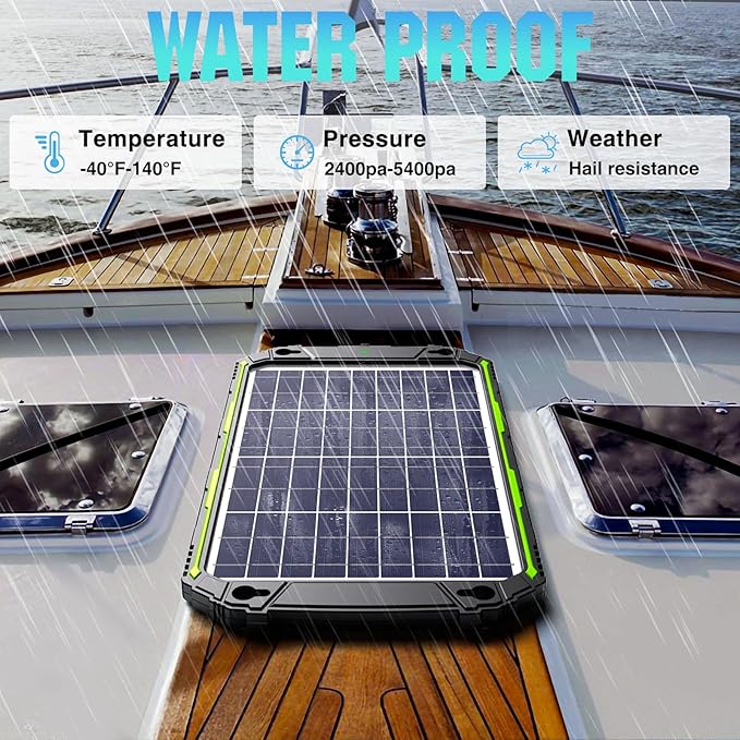 Sun Energise 10W 12V Solar Battery Charger Maintainer PRO Built-in Smart MPPT Charge Controller Waterproof 10 Watt 12 Volt Solar Panel Trickle Charging Kits for Car Auto Boat RV Marine Trailer