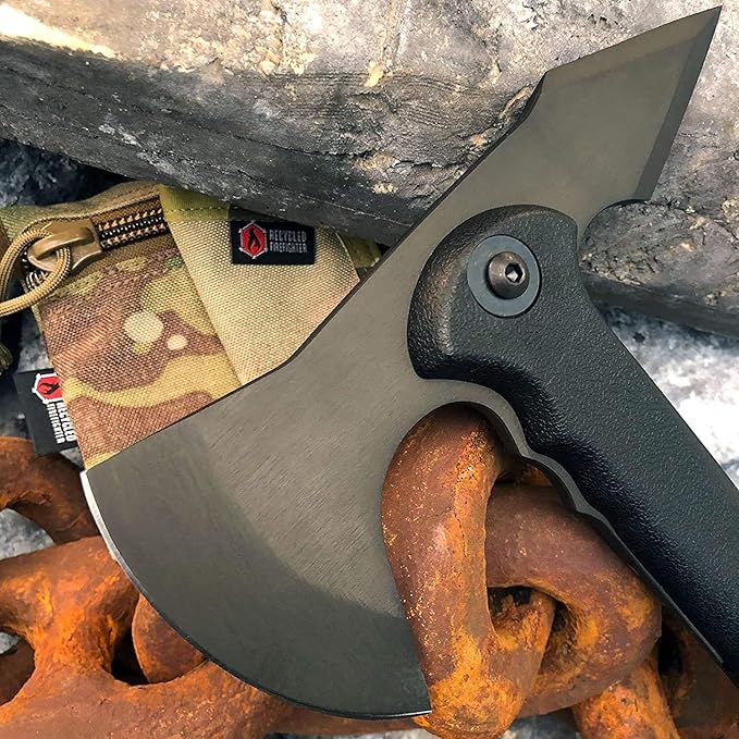 Cold Steel Drop Forged Tomahawk Survival Hatchet - Great for Camping Survival Outdoors and Chopping Wood Trench Hawk - Black One Size