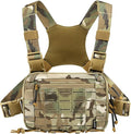 Tactical Chest Pack EDC Chest Bag 2L Utility Molle Chest Rig Pouch with CCW Compartment Adjustable Strap Outdoor