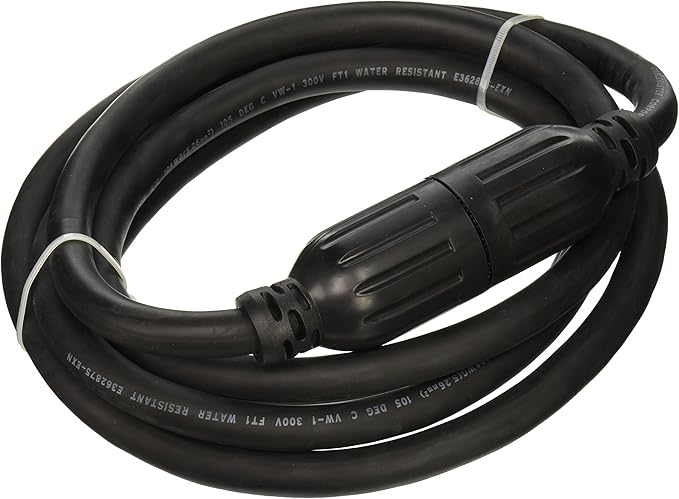 Generac 6327 10-Foot 30-Amp Generator Cord - Secure Power Connection for Your Generator - NEMA L14-30 Ends for Maximum 7500 Watt Generators