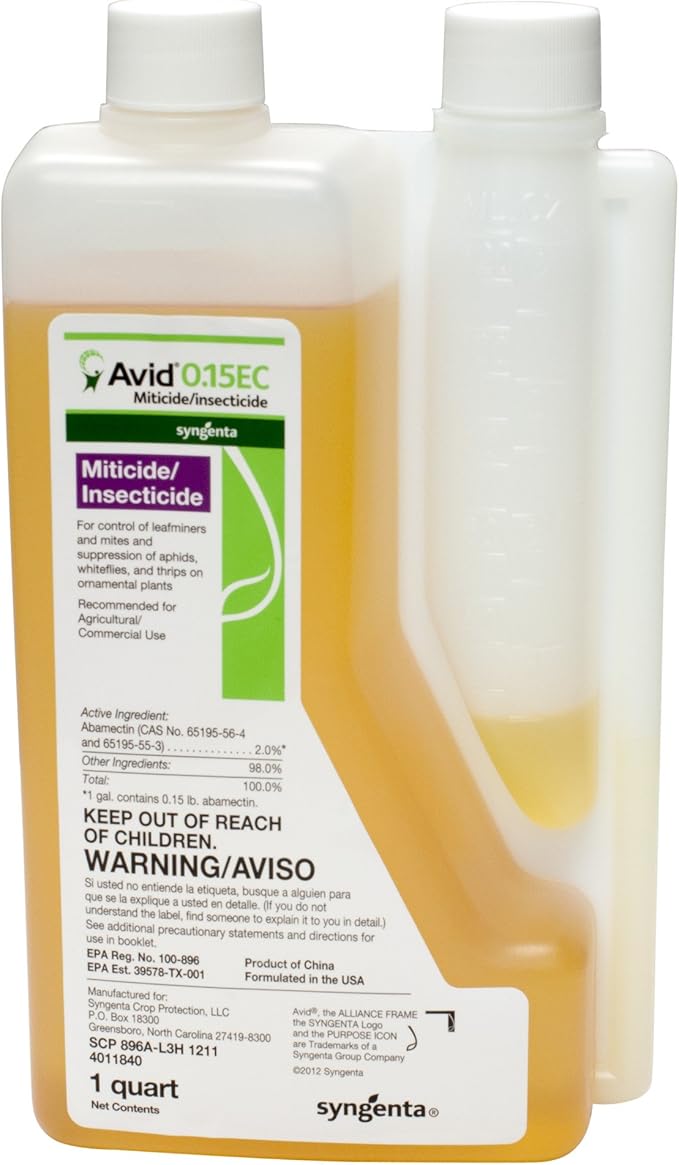 Syngenta A8612A Avid 0.15EC Miticide/Insecticide Clear