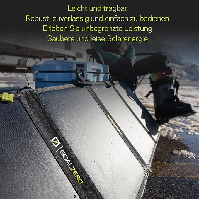 Goal Zero Nomad 50 Foldable Monocrystalline 50 Watt Solar Panel with 8mm + USB Port Portable Charger for Yeti Power Generator and Banks. Lightweight 18-22V 50W