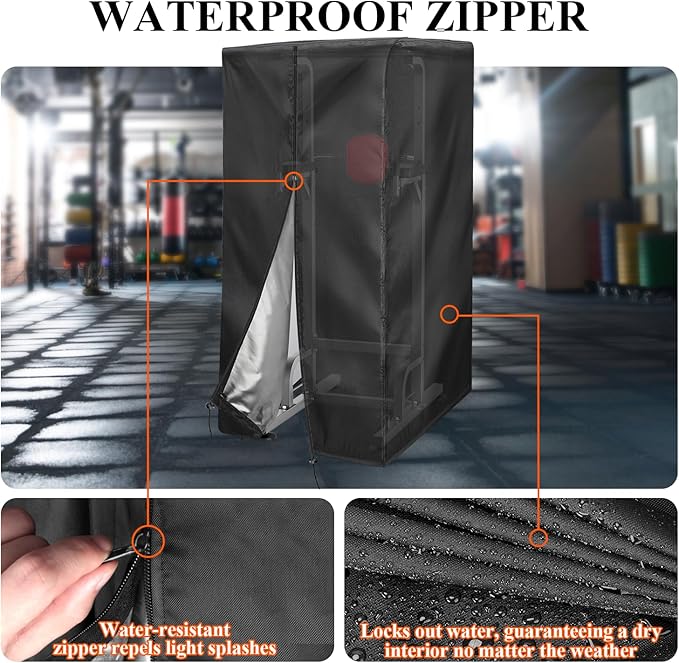 Pull Up Station Cover Dustproof-Cover for Pull Up Station/Dip Bar Station for Outdoor Pull Up Rack Machine Protect Home Gym Strength Training Dip Stands Cover