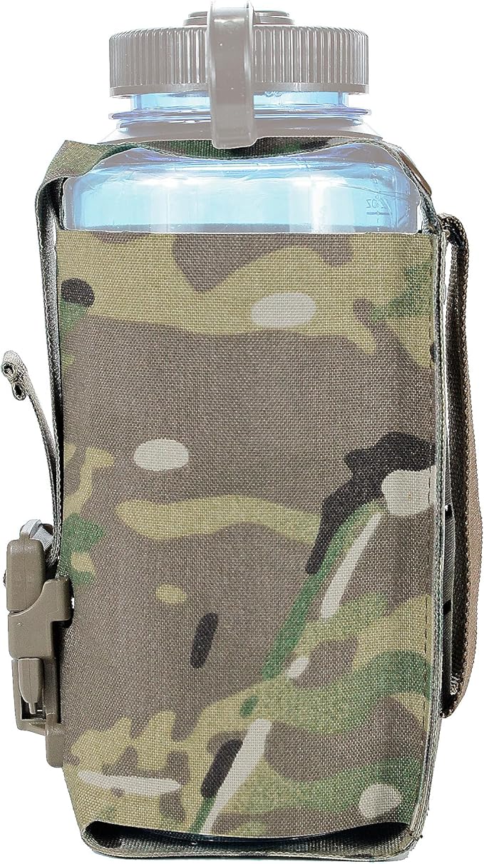 Water Bottle Holder MolleJX Tacfancier Tactical Water Bottle Pouch for Belt Backpack Chest Rig Canteen Pouch for 32oz Nalgene