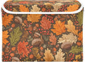 Storage Bins with Lids Storage Containers Box Organizer Bin Basket with Handles for Closet Shelves Clothes Stackable Foldable Decorative Brown Maple Leaves Acorns Berries Branches