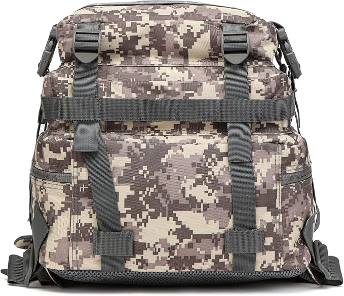 50L Sturdy Waterproof Fishing Hunting Bag Outdoor Military Tactical Sports Fitness Camping Hiking GYM Bag Backpacks (ACU)
