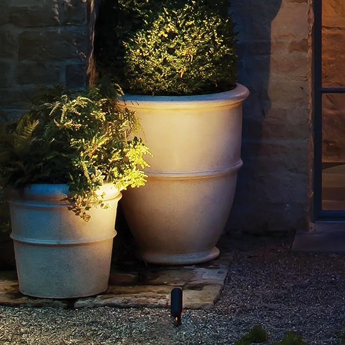 Hinkley Landscape Lighting Spot Light 4w MR16 LED Blub Included 12v Textured Brown Clear Lens
